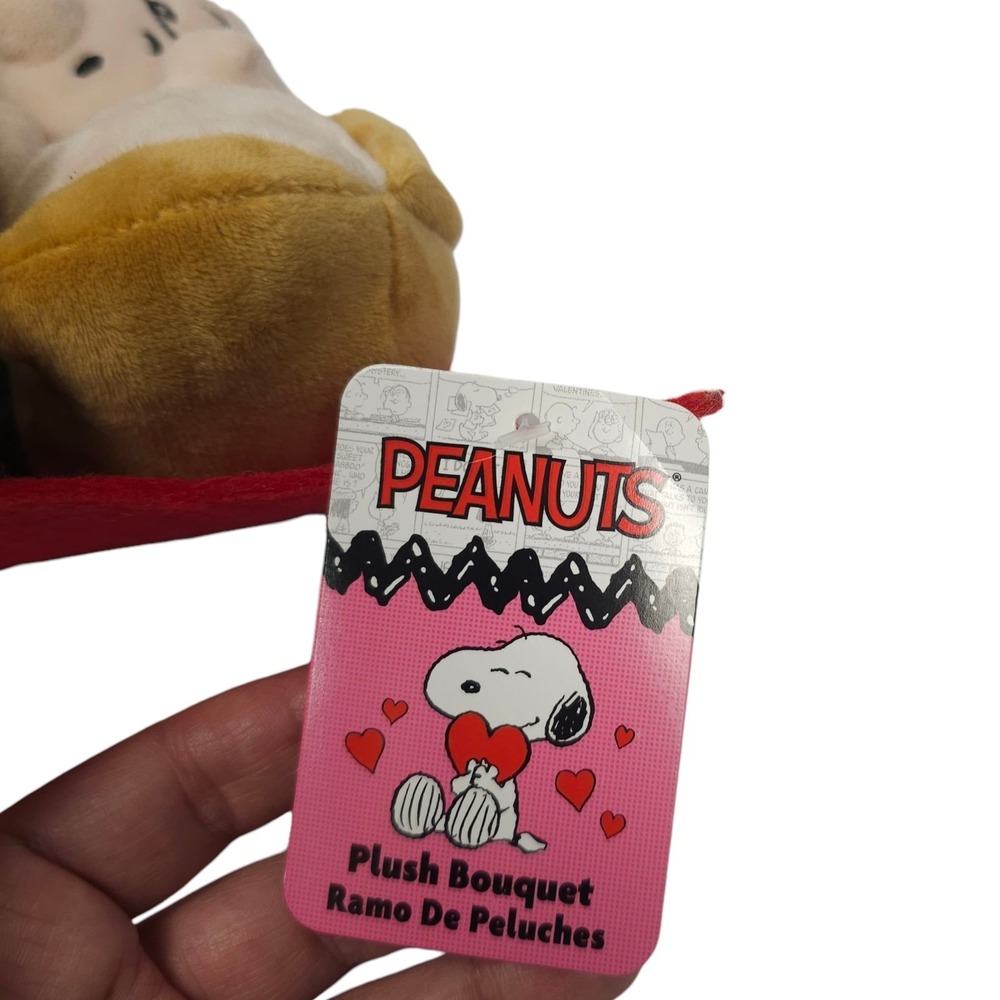 Peanuts Snoopy Plush Bouquet Charlie Brown Lucy Woodstock Ruz Valentine Gift NEW - Picture 15 of 16
